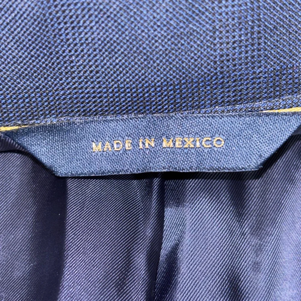 Brooks Brothers Regent Fit Navy Blue 100% Wool Blazer Sport Coat 44L Mens